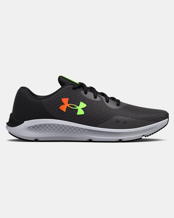 Men's UA Charged Pursuit 3 Running Shoes, Gray, pdpMainDesktop image number 0